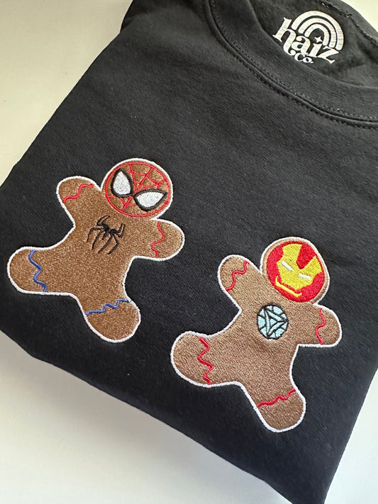 Gingerbread Peter & Tony embroidered sweatshirt