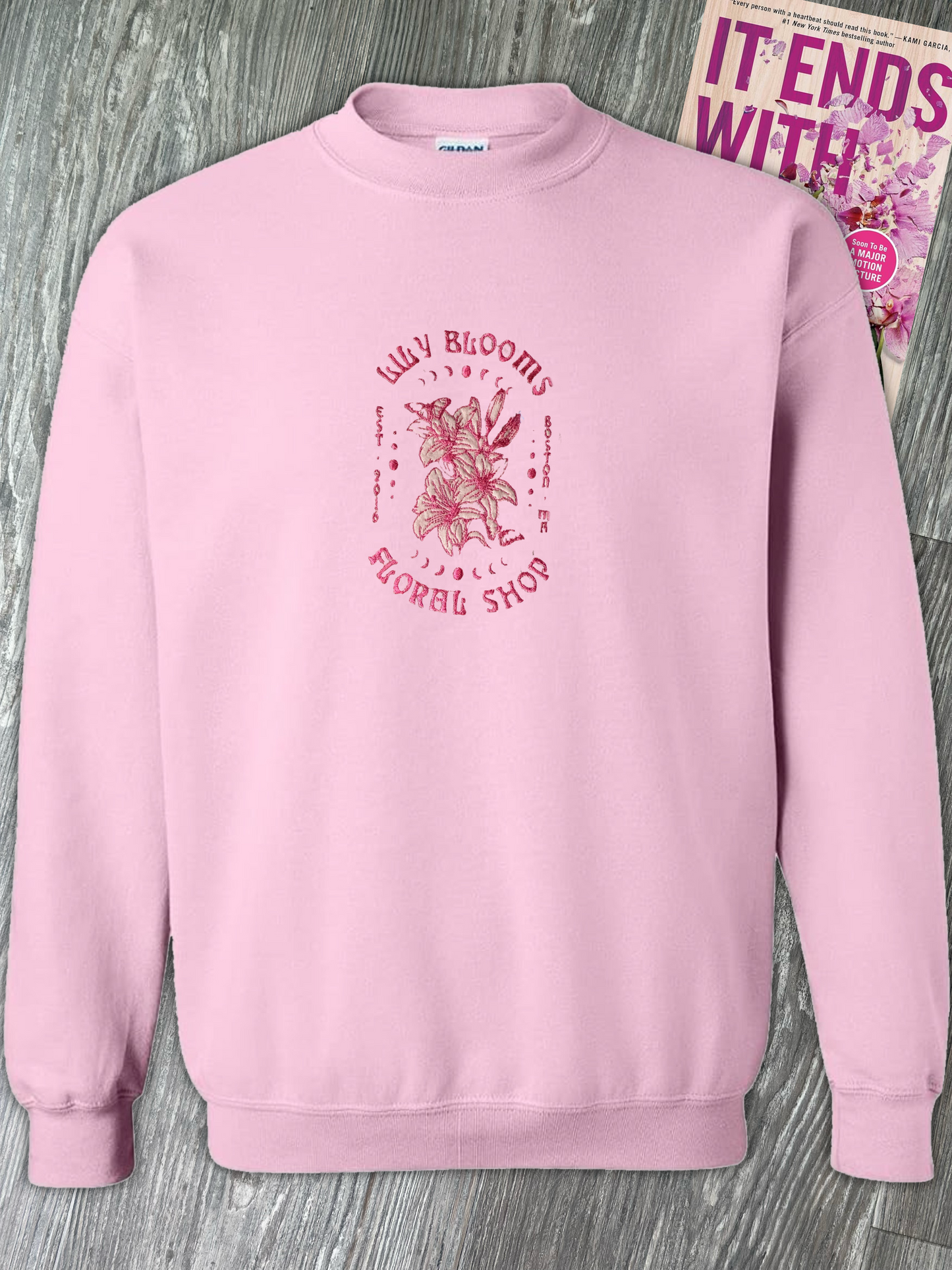 Lilly's Floral Shop Embroidered Sweatshirt