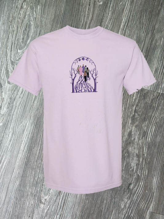 Down The Witches Road Embroidered T-shirt