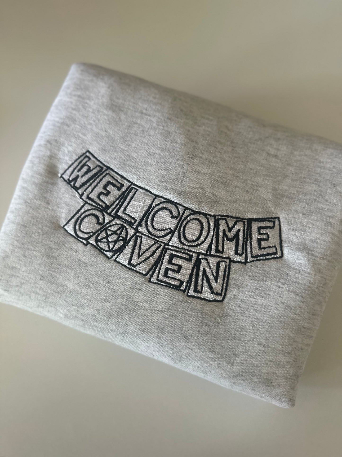 Welcome Coven embroidered sweatshirt