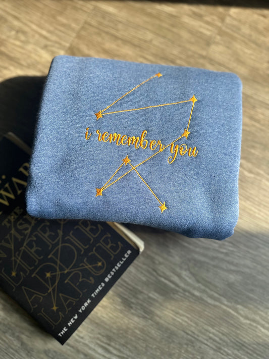 I Remember You Embroidered Sweatshirt