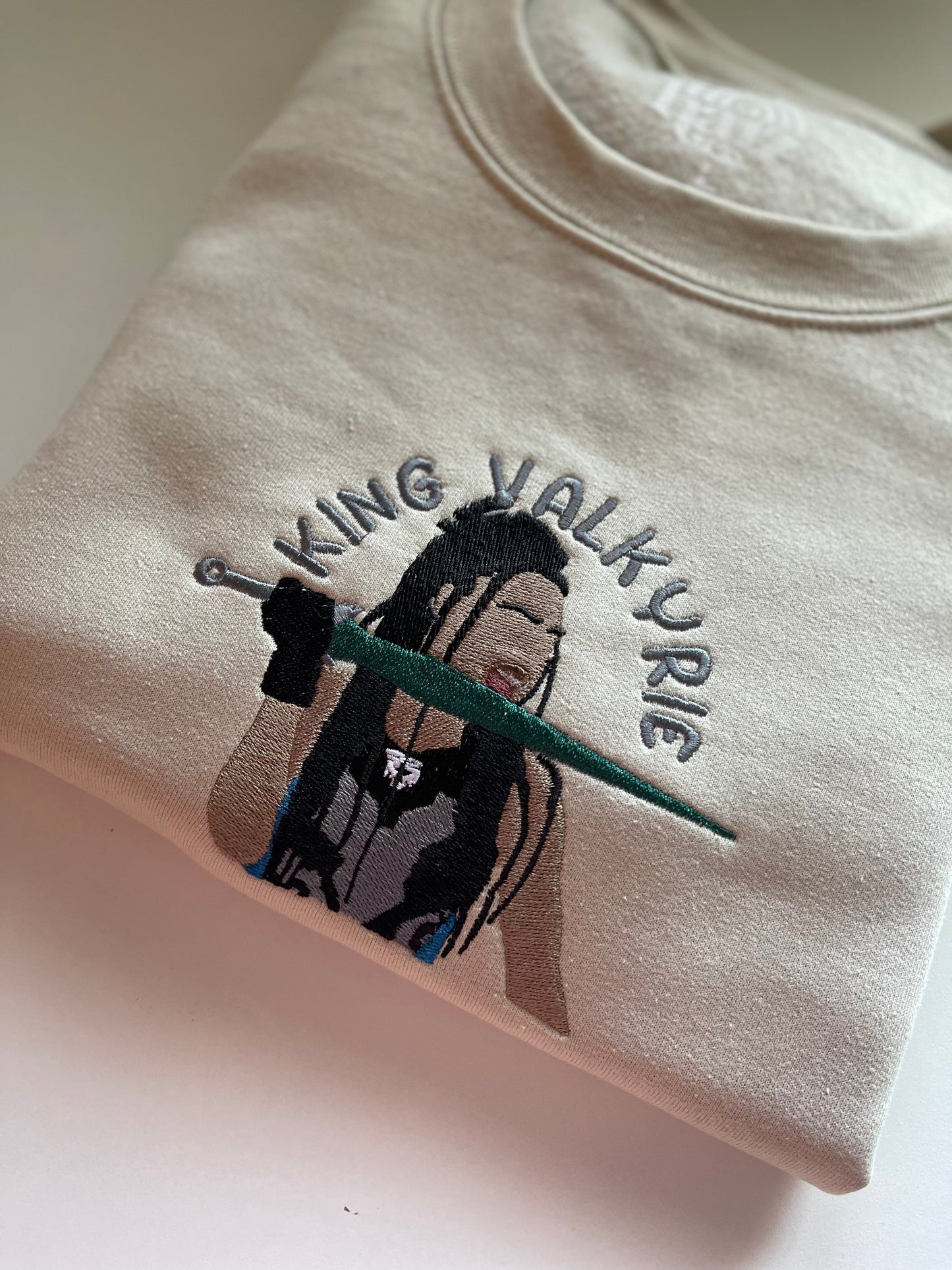 King Valkyrie embroidered sweatshirt