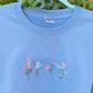 Colorful Garden Embroidered Sweatshirt