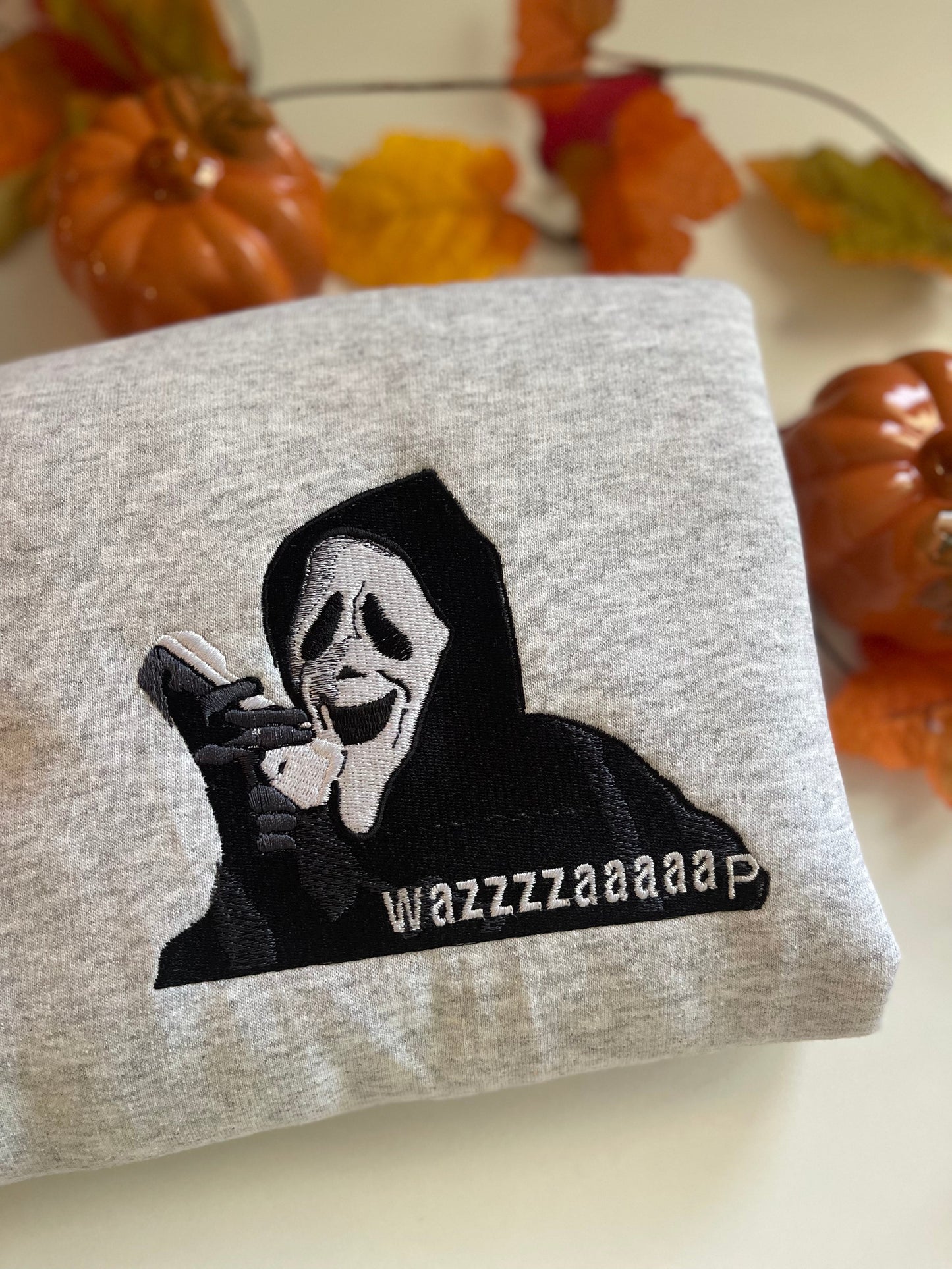 Wazzzaaaap embroidered T-SHIRT