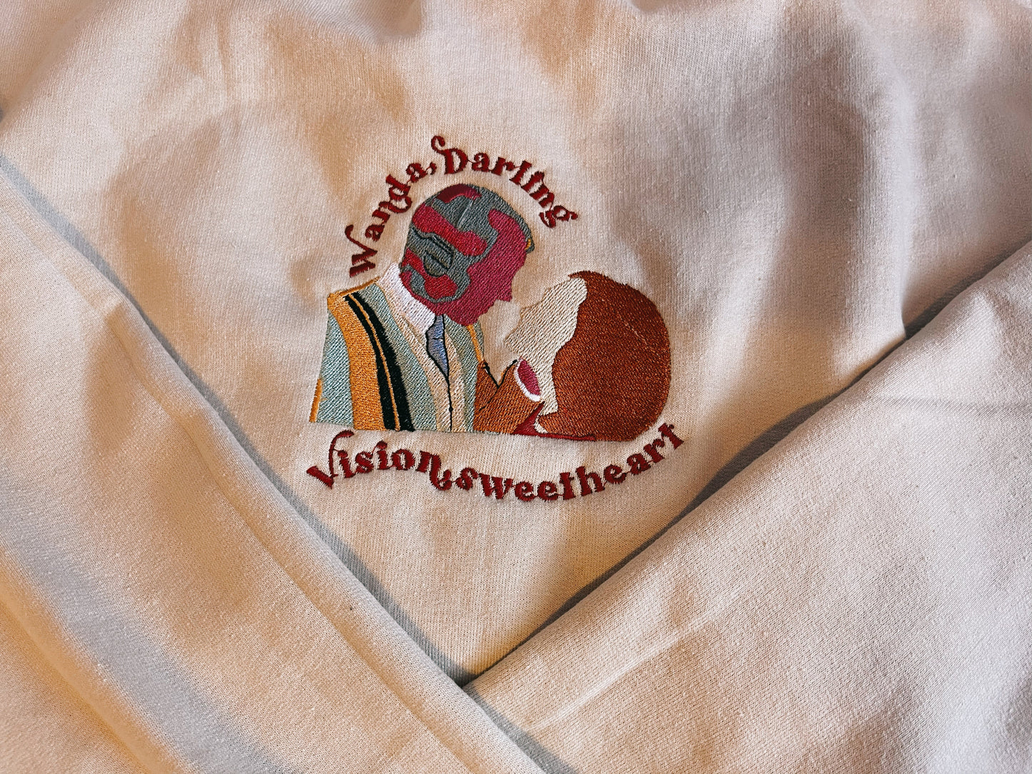 Wanda Darling, Vision Sweetheart Embroidered Sweatshirt