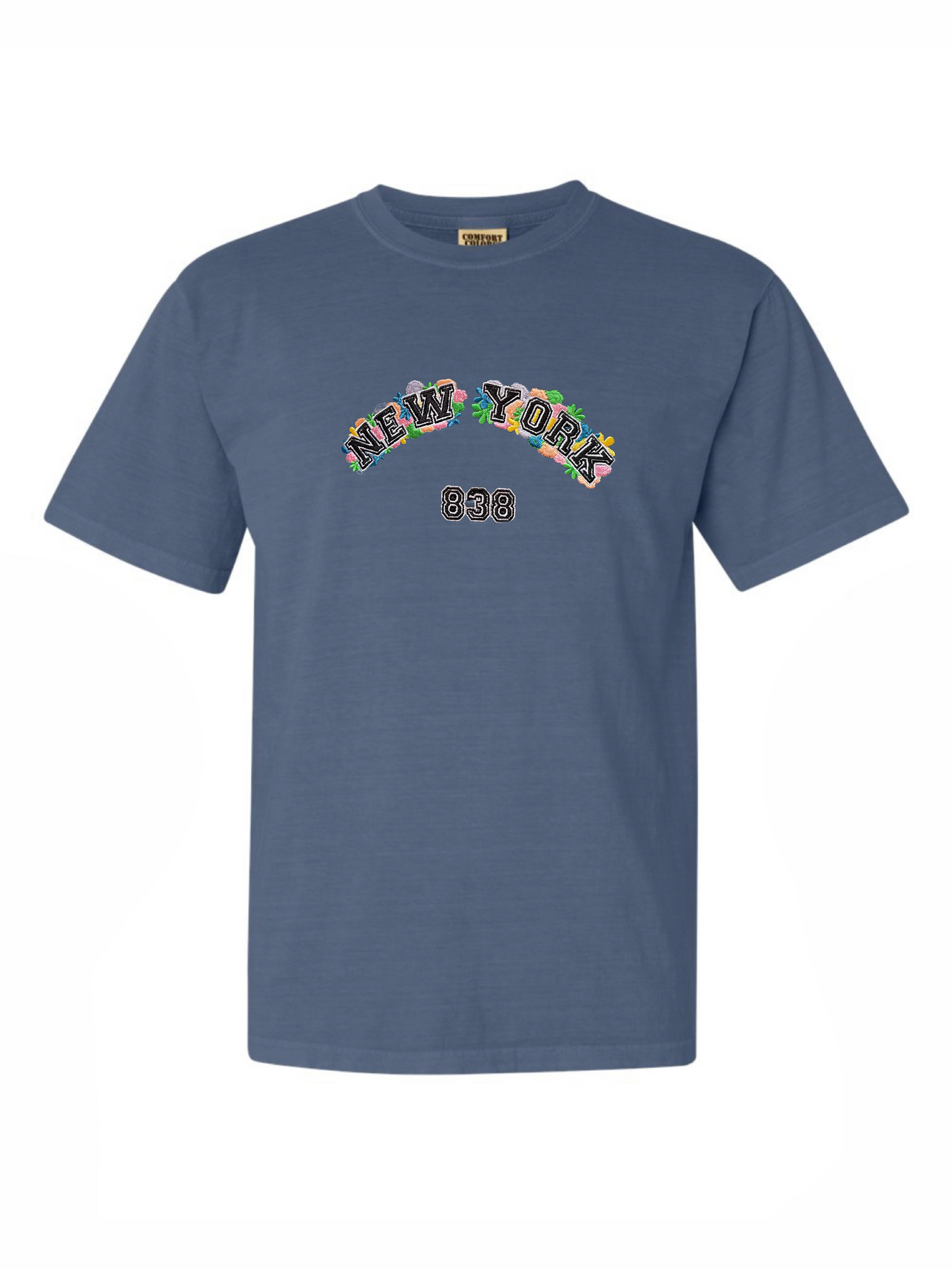 New York 838 embroidered T-SHIRT