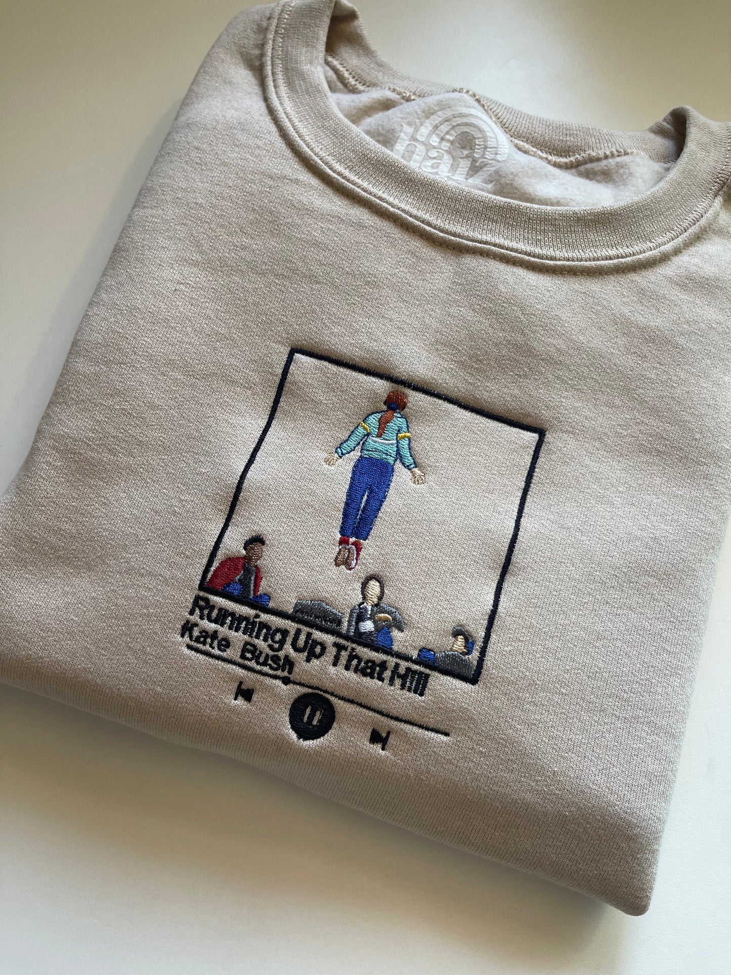 Running Up That Hill embroidered sweatshirt