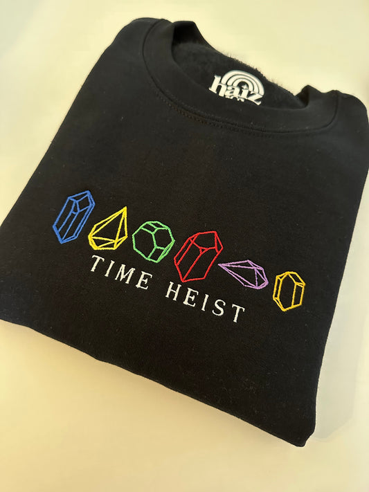 Time Heist embroidered sweatshirt