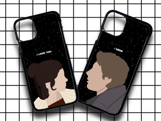 Leia & Han (2 cases) phone case duo pack