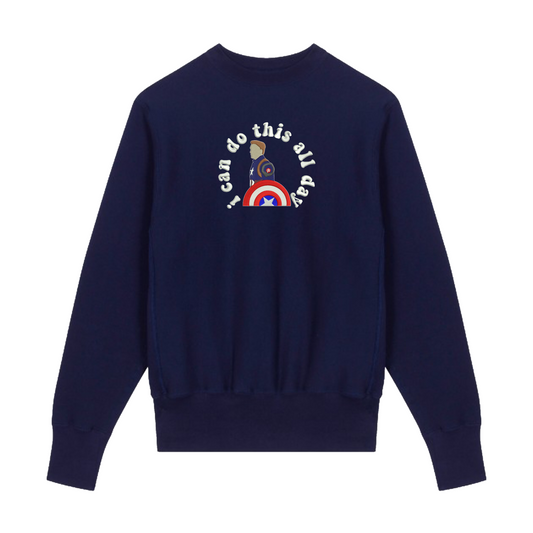 I can do this all day Embroidered sweatshirt