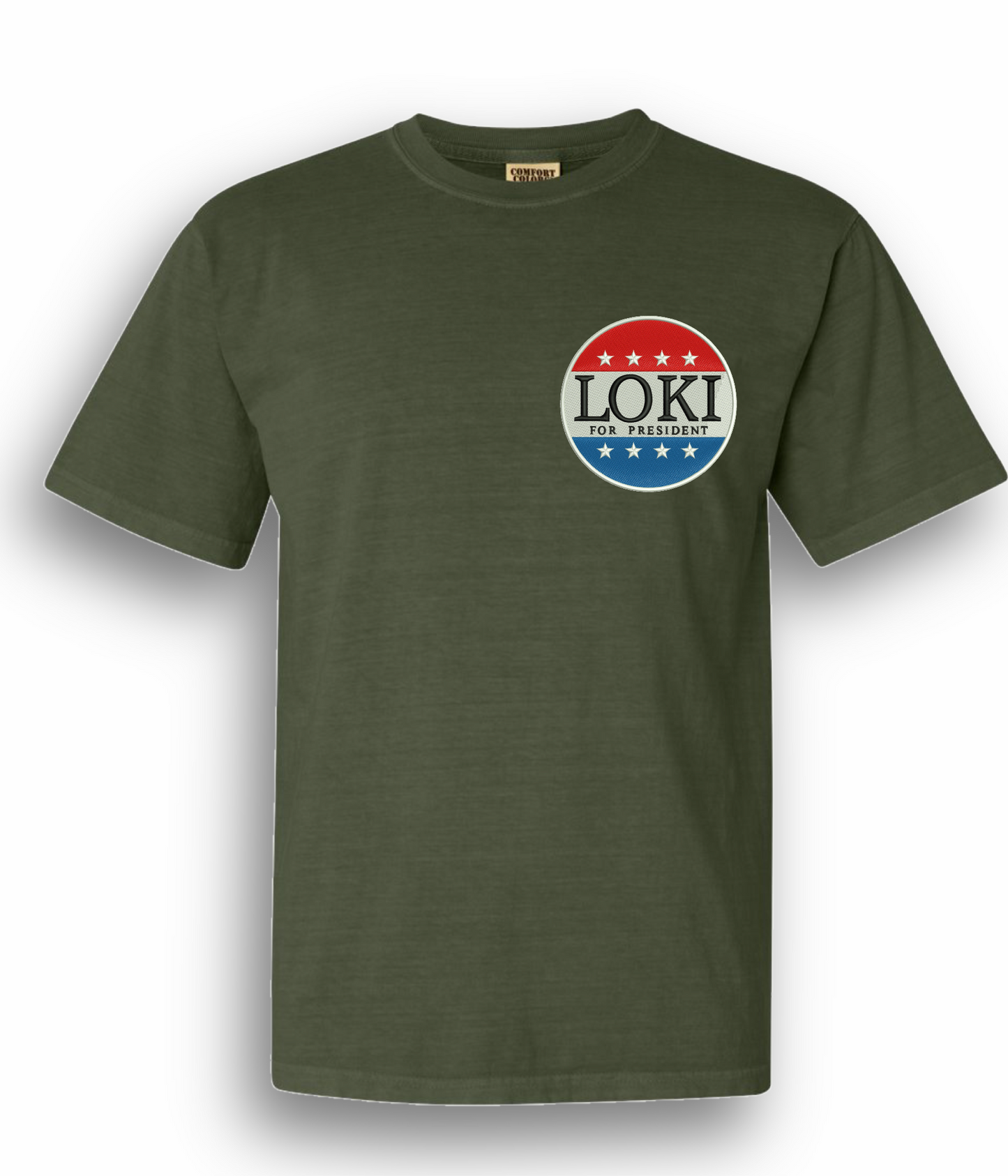 Loki4President Embroidered T-shirt