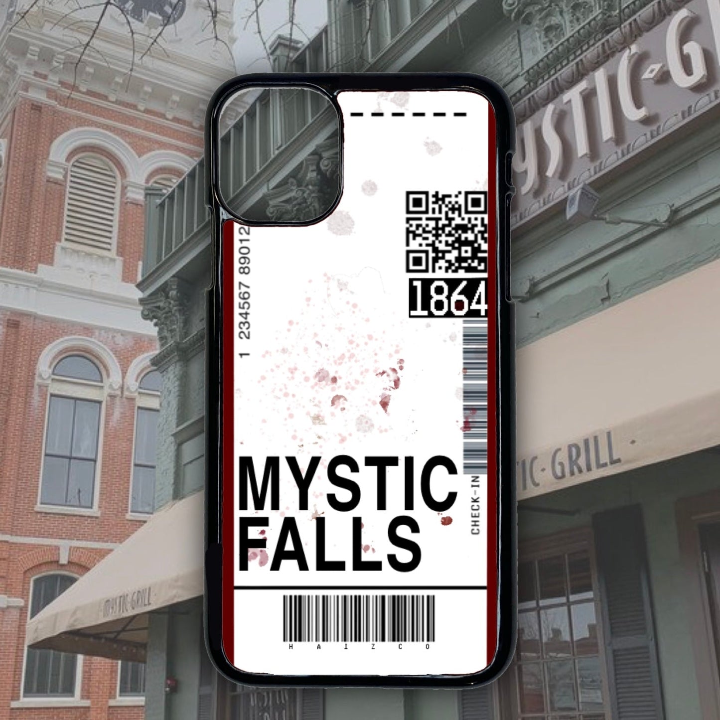Mystic Falls Boarding Pass Phone Case