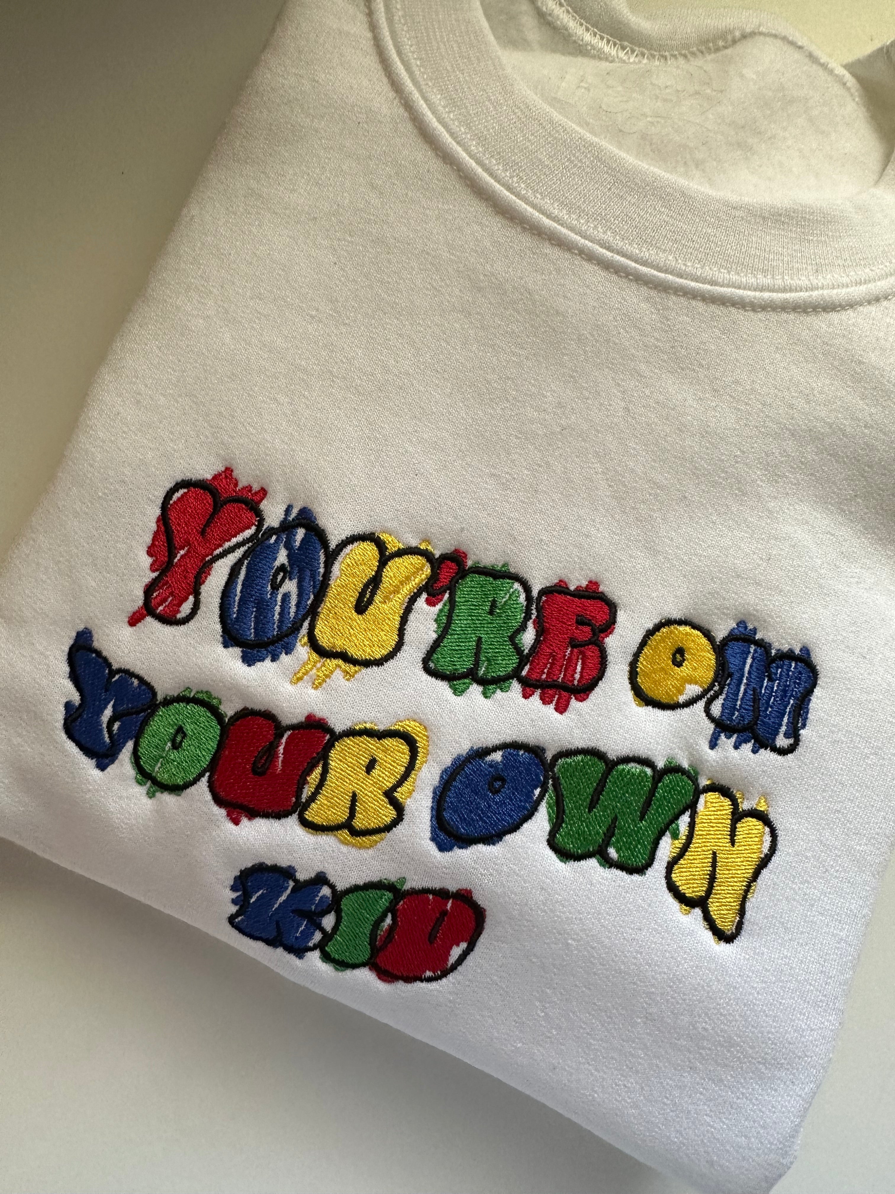 Make your cheap own embroidered sweatshirt