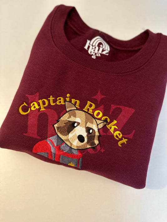 Captain Rocket embroidered sweatshirt