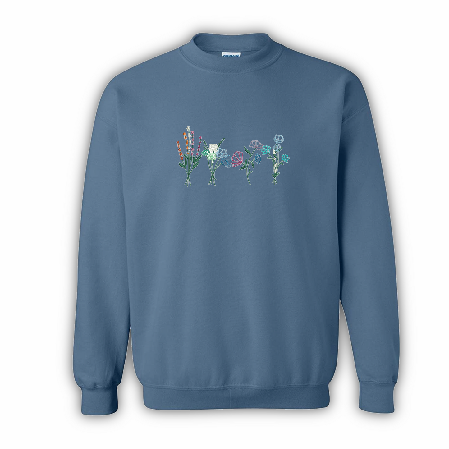 Colorful Garden Embroidered Sweatshirt