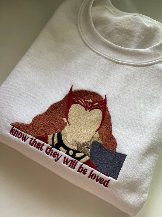 They Will Be Loved embroidered sweatshirt
