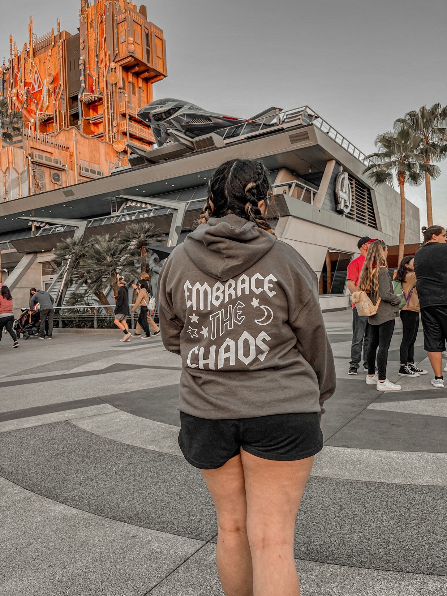 Embrace the Chaos embroidered sweatshirt